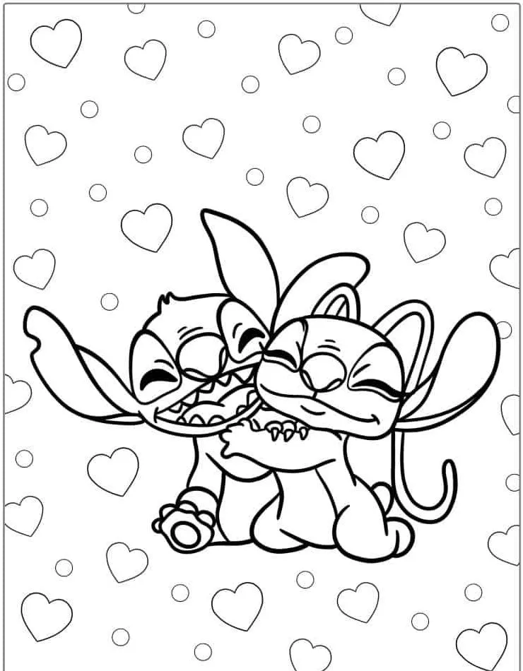Dibujos para colorear e imprimir Lilo Y Stitch