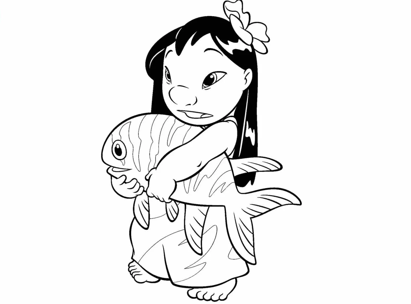 Dibujos para colorear e imprimir Lilo Y Stitch