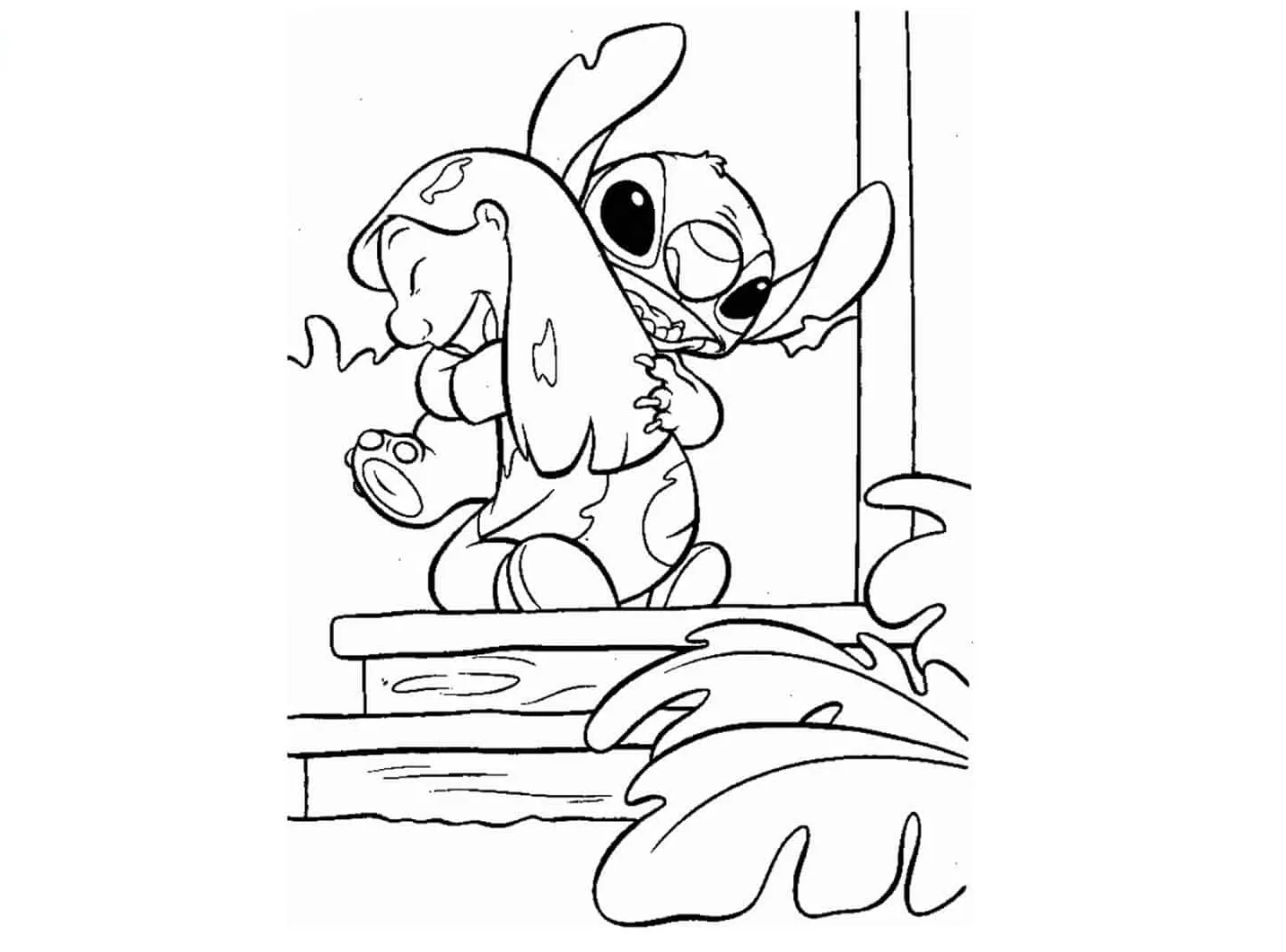 Dibujos para colorear e imprimir Lilo Y Stitch