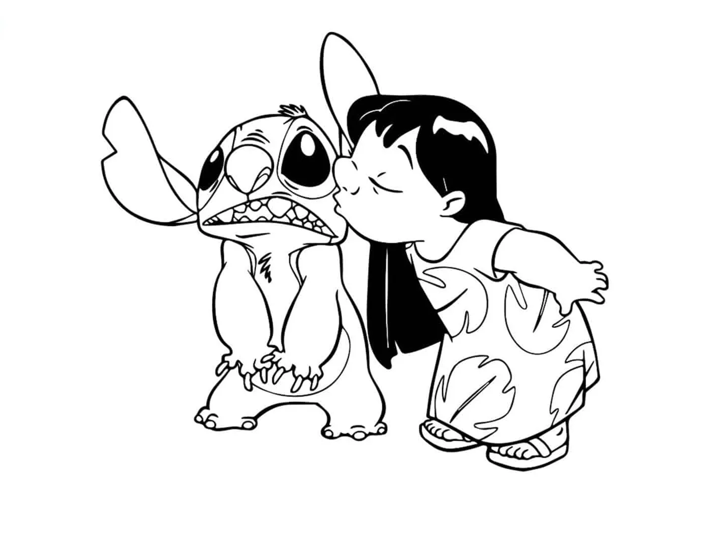 Dibujos para colorear e imprimir Lilo Y Stitch