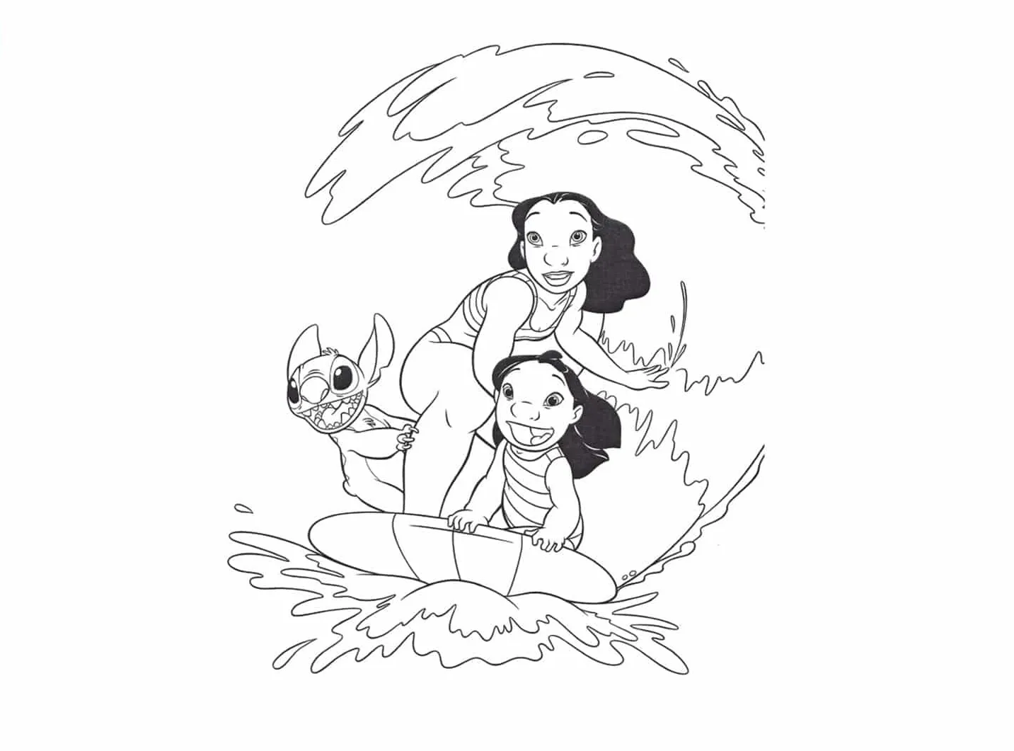 Dibujos para colorear e imprimir Lilo Y Stitch
