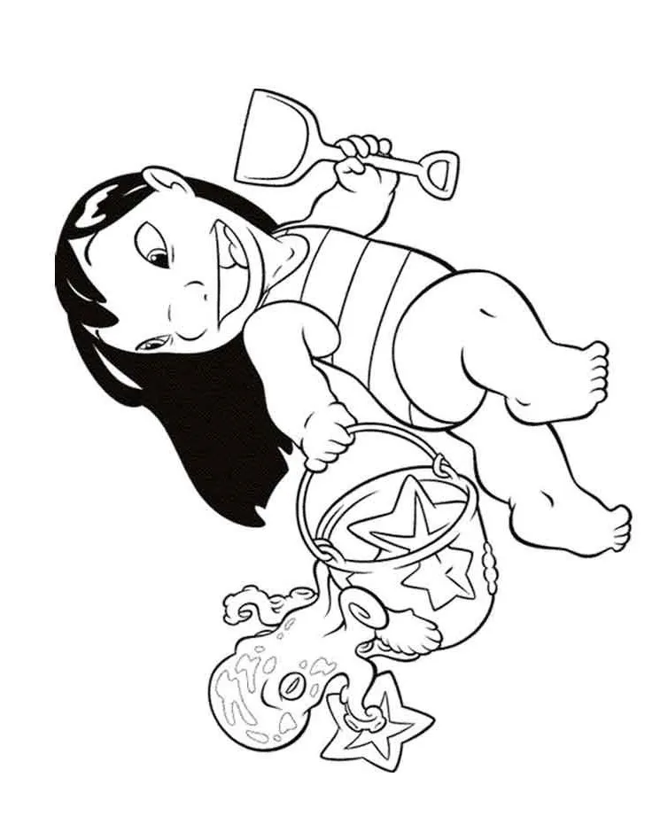 Dibujos para colorear e imprimir Lilo Y Stitch