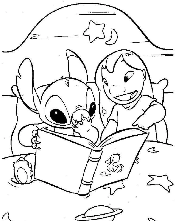 Dibujos para colorear e imprimir Lilo Y Stitch