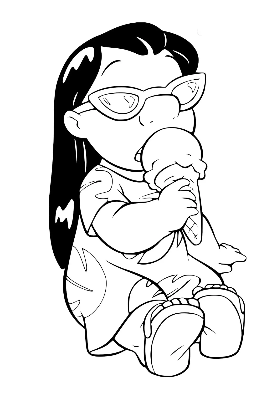 Dibujos para colorear e imprimir Lilo Y Stitch
