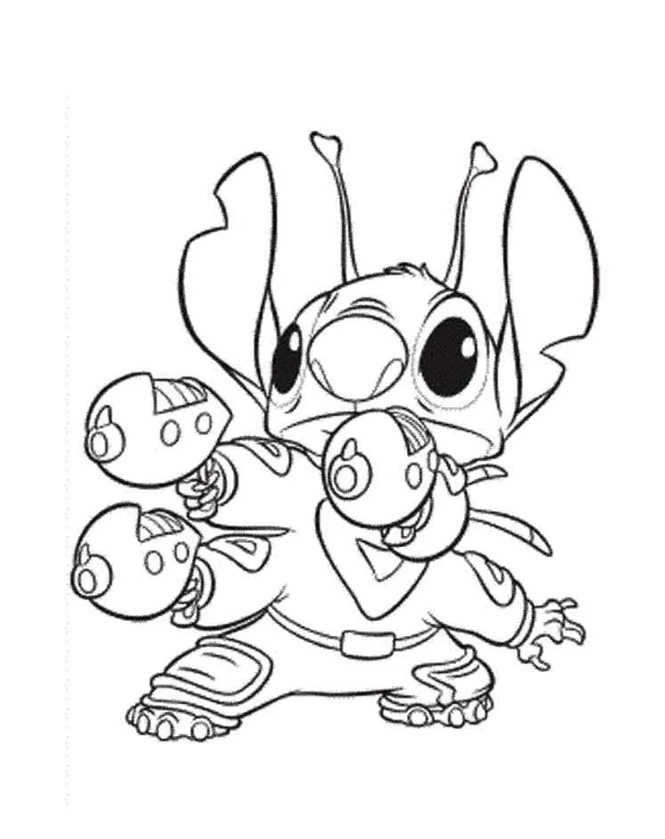 Dibujos para colorear e imprimir Lilo Y Stitch