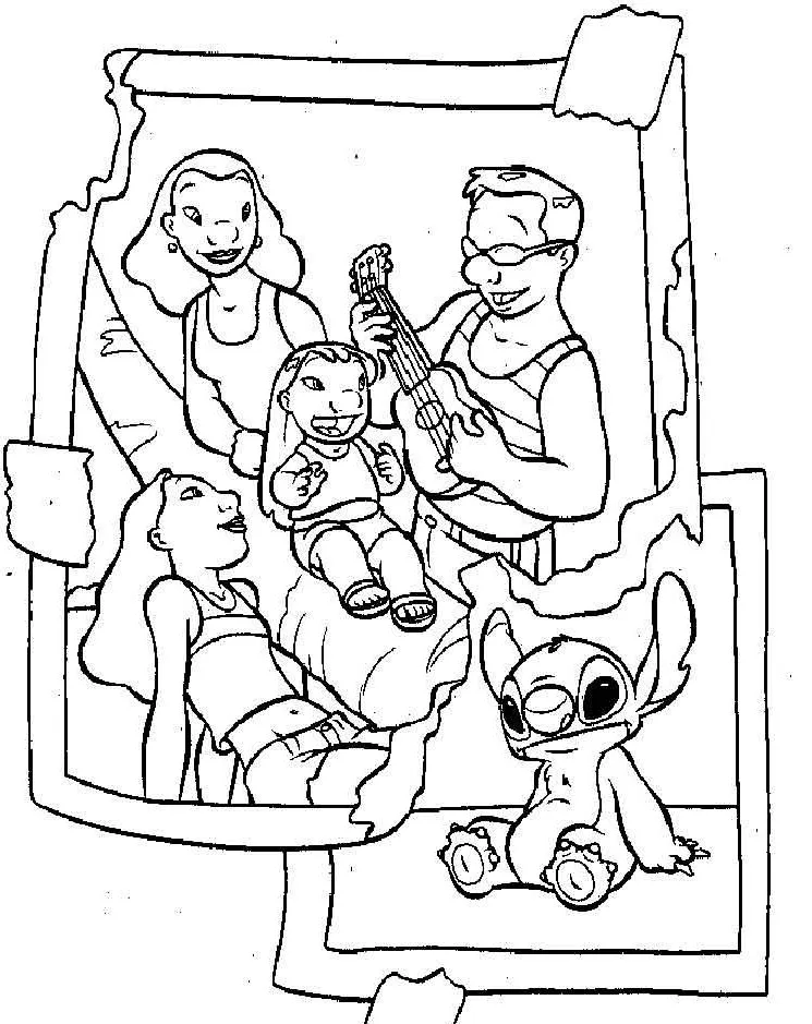 Dibujos para colorear e imprimir Lilo Y Stitch