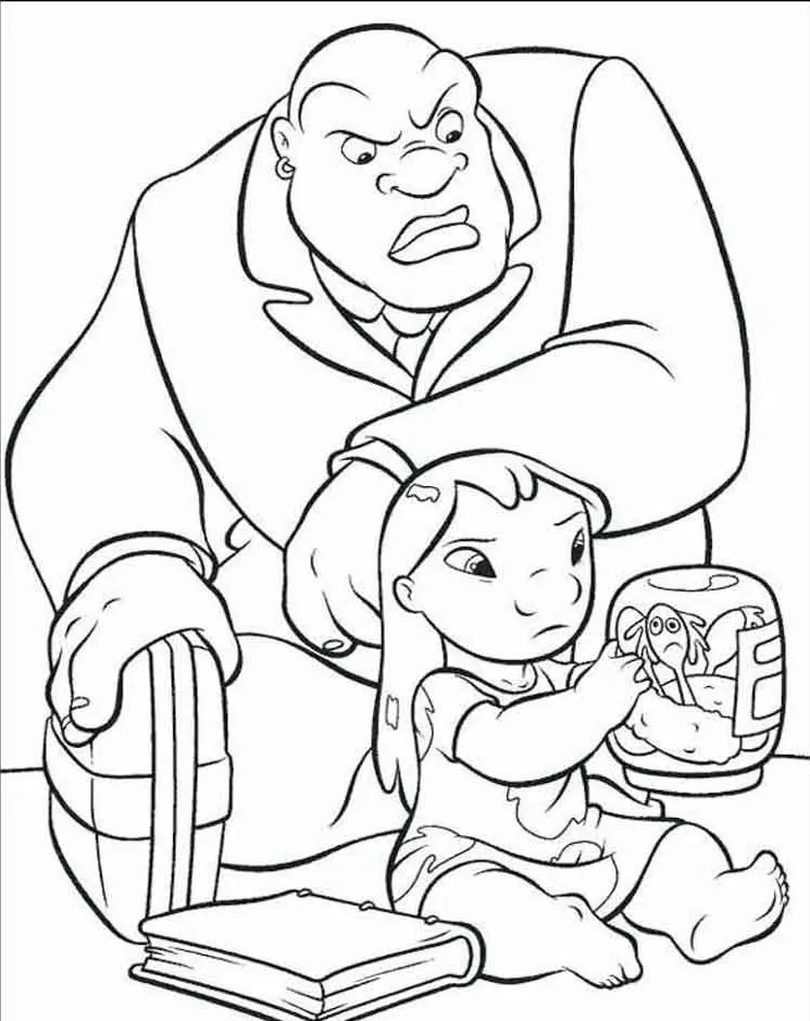 Dibujos para colorear e imprimir Lilo Y Stitch