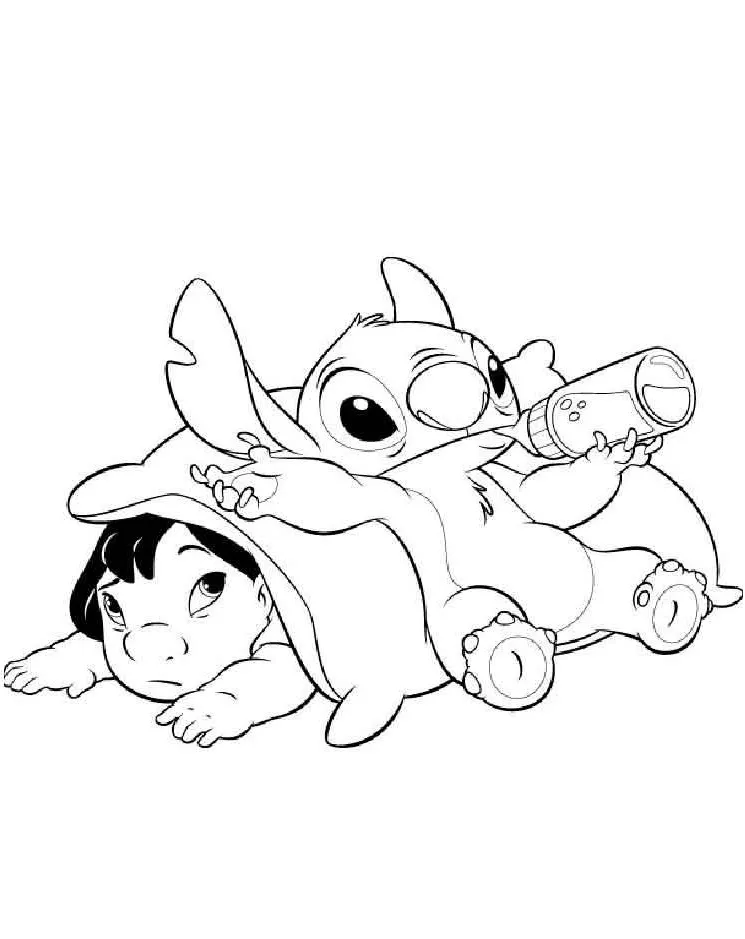 Dibujos para colorear e imprimir Lilo Y Stitch