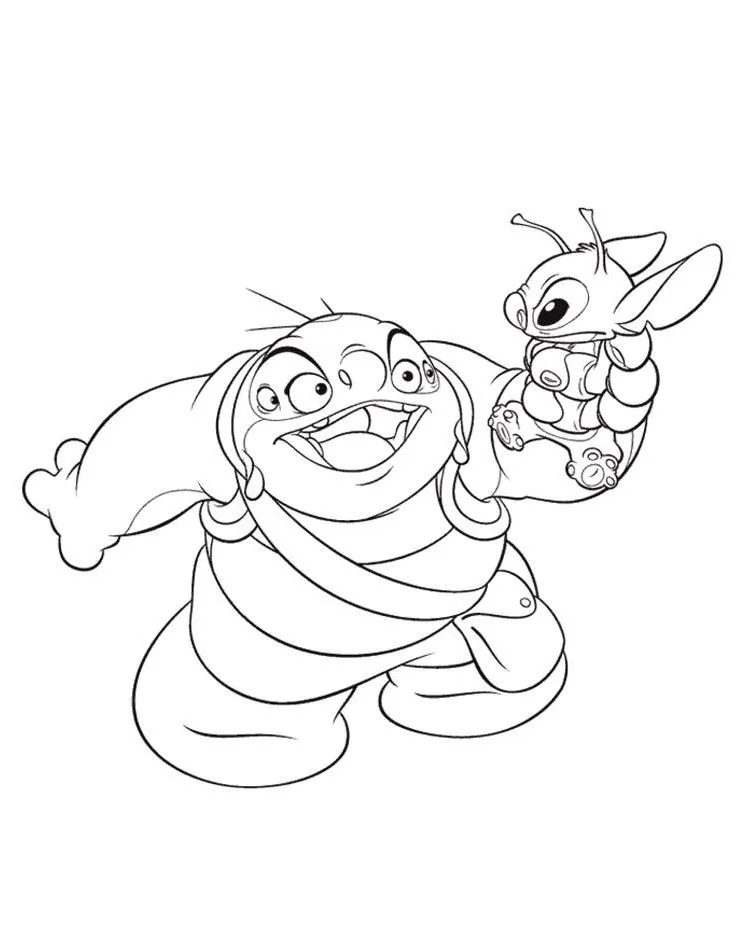 Dibujos para colorear e imprimir Lilo Y Stitch