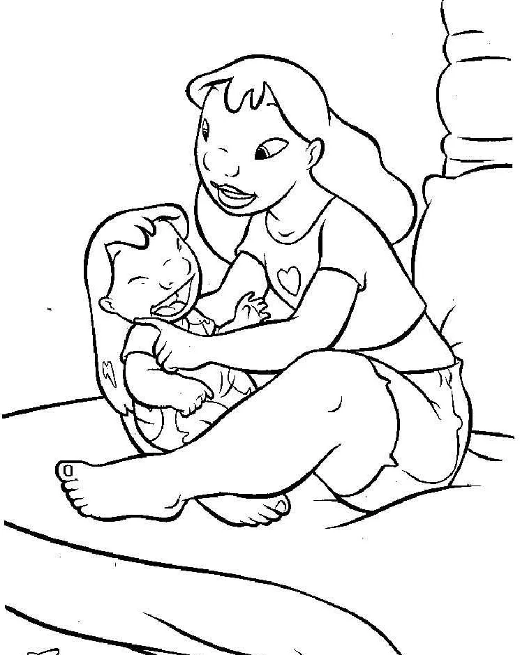 Dibujos para colorear e imprimir Lilo Y Stitch