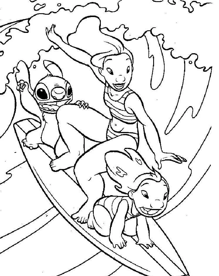 Dibujos para colorear e imprimir Lilo Y Stitch