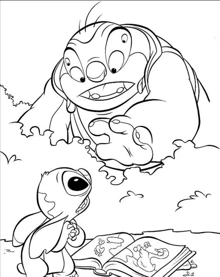Dibujos para colorear e imprimir Lilo Y Stitch