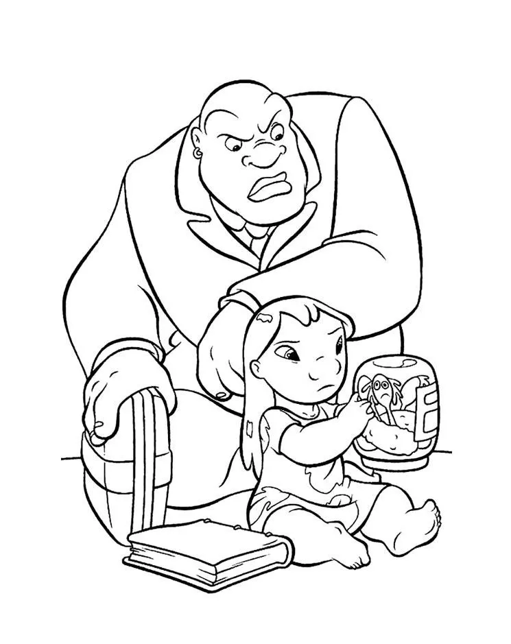 Dibujos para colorear e imprimir Lilo Y Stitch