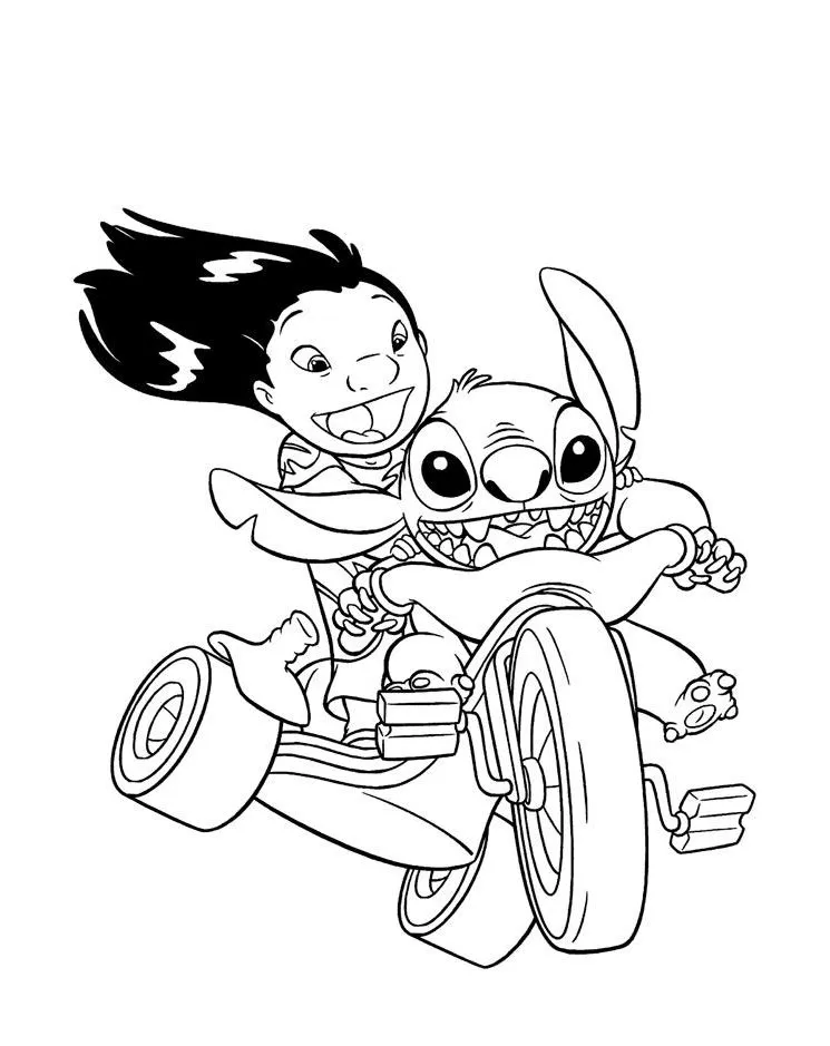Dibujos para colorear e imprimir Lilo Y Stitch