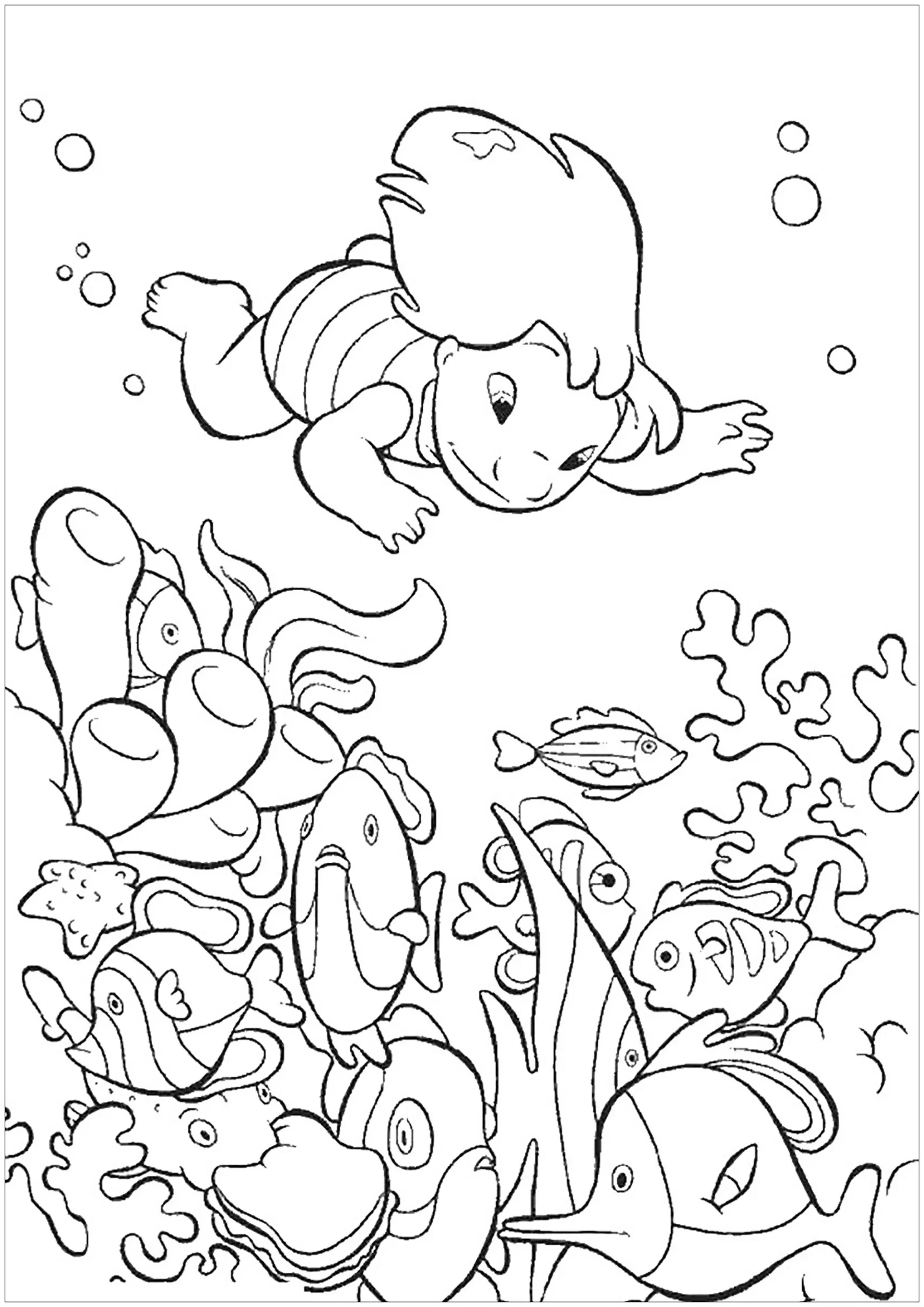 Dibujos para colorear e imprimir Lilo Y Stitch