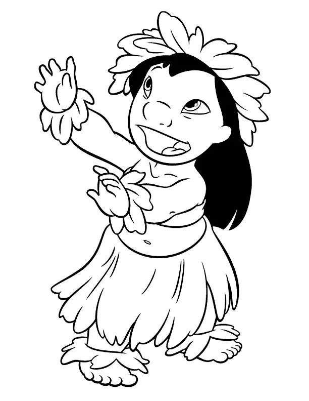 Dibujos para colorear e imprimir Lilo Y Stitch