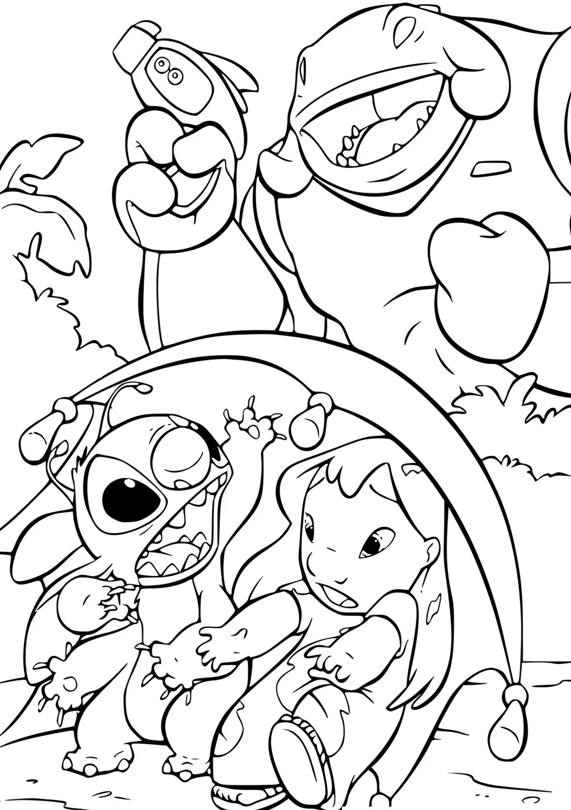 Dibujos para colorear e imprimir Lilo Y Stitch