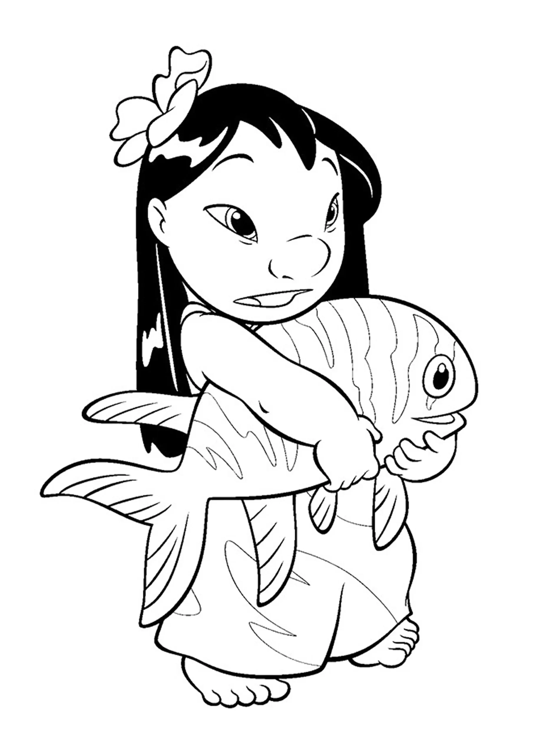 Dibujos para colorear e imprimir Lilo Y Stitch