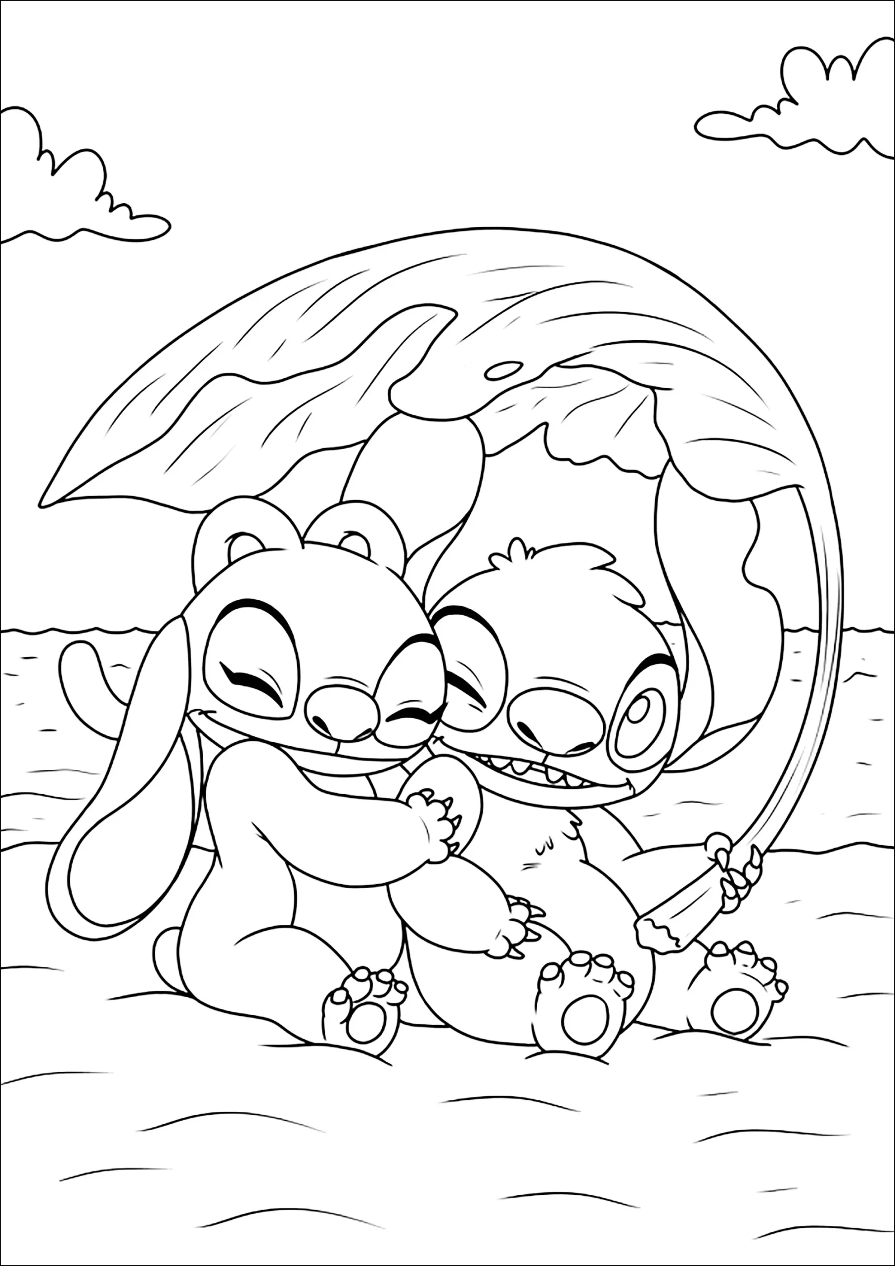 Dibujos para colorear e imprimir Lilo Y Stitch