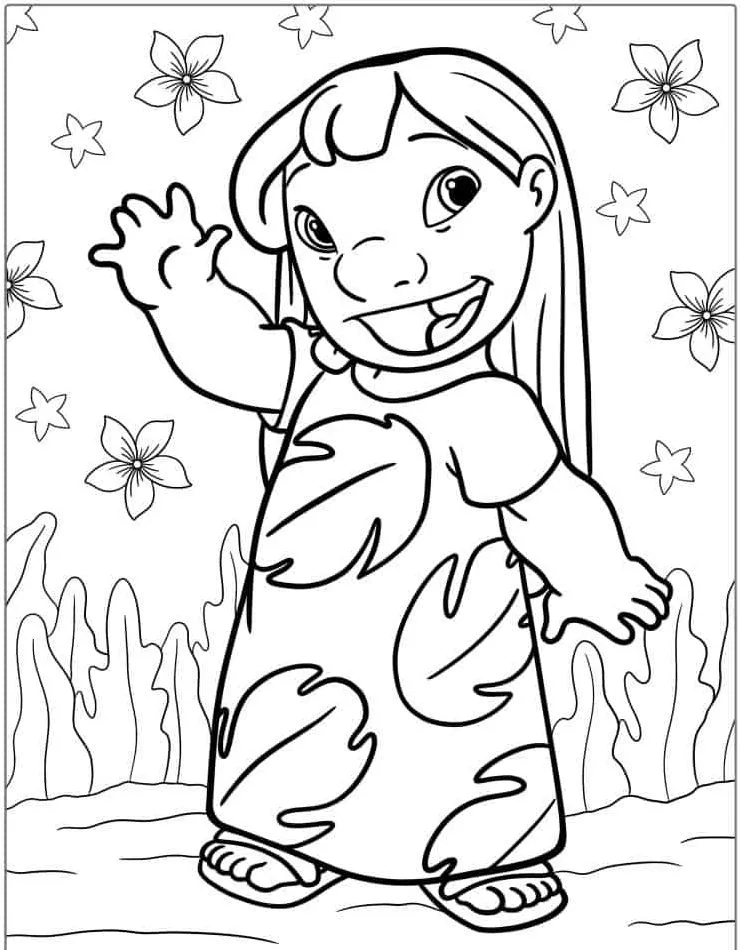 Dibujos para colorear e imprimir Lilo Y Stitch