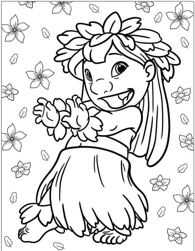 Dibujos para colorear e imprimir Lilo Y Stitch
