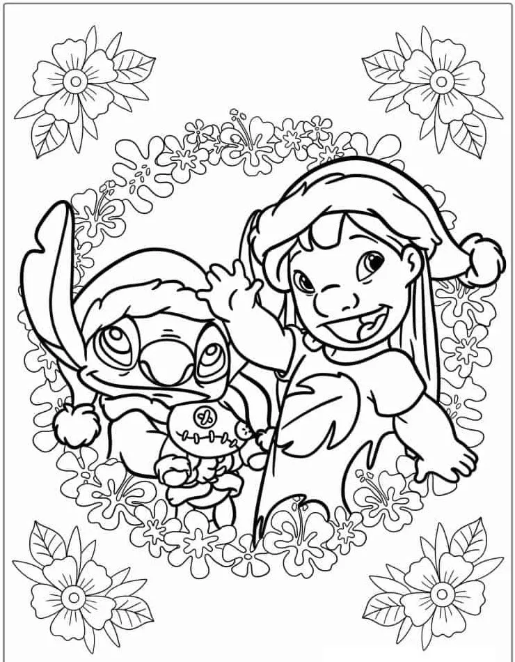 Dibujos para colorear e imprimir Lilo Y Stitch