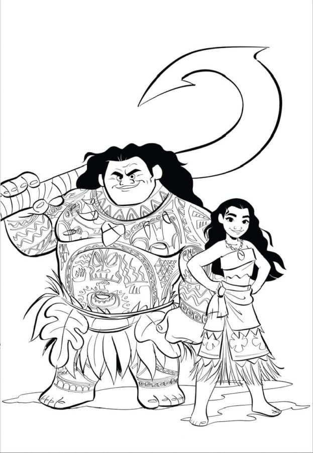 Dibujos para colorear e imprimir Moana