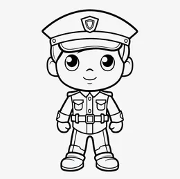 policia para colorear 56